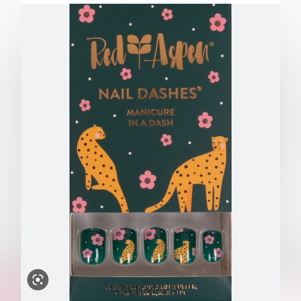 🐆 Red Aspen Nail Dash: Soley and the Cheetah Press-on Manicure 💅